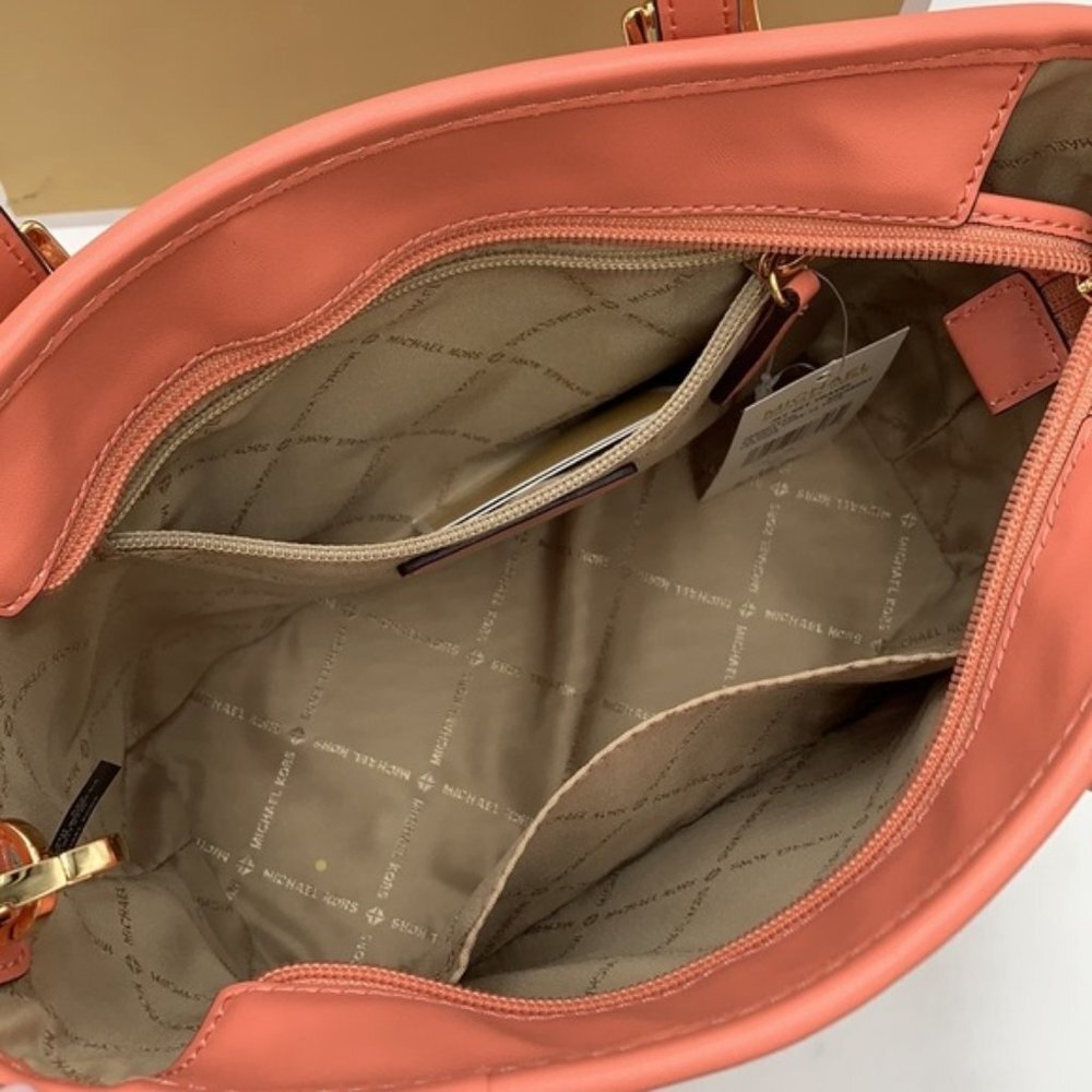 Michael Kors Xs Cryl Conv Tz Tote Sherbert Leather - Picture 12 of 16